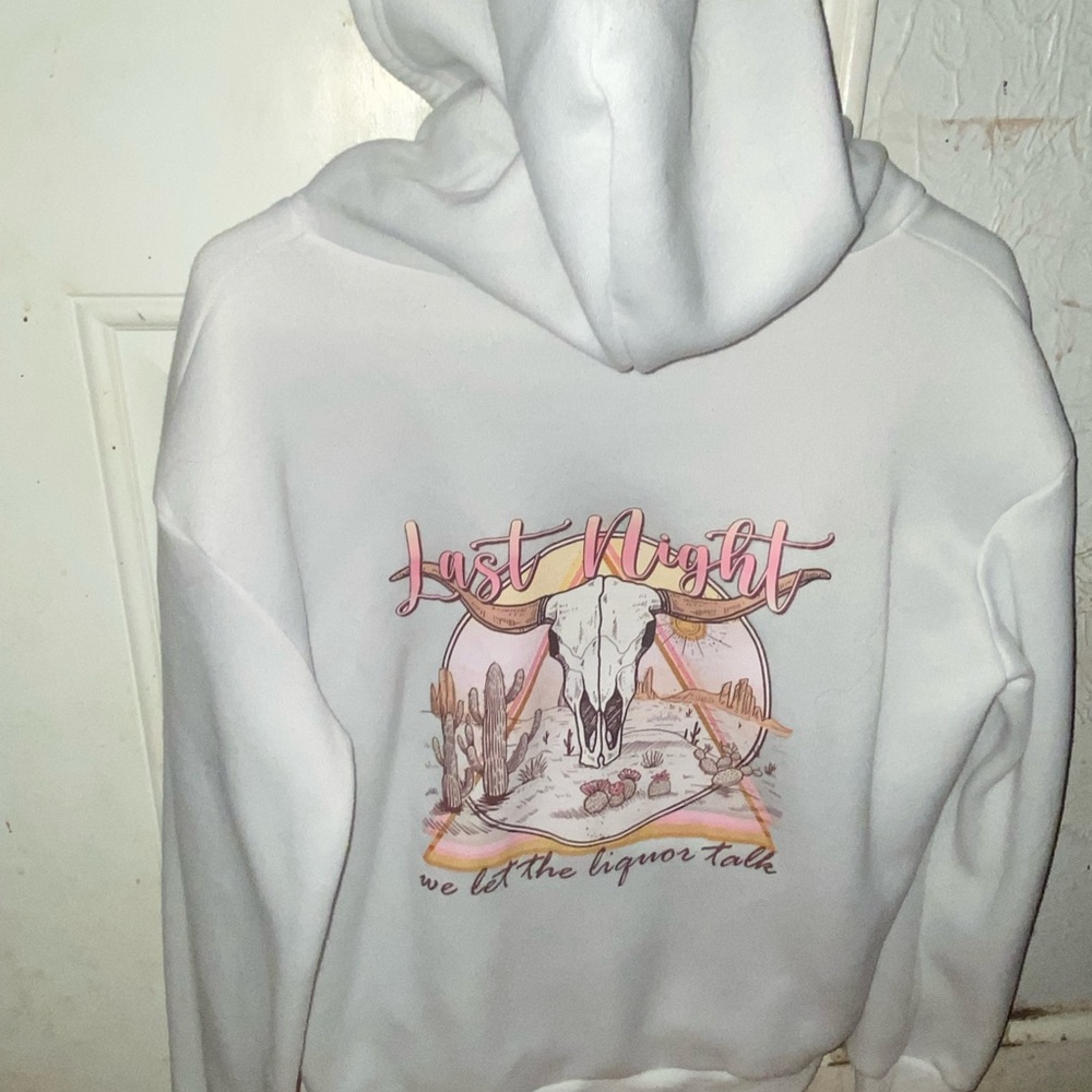 WHITE HOODIE